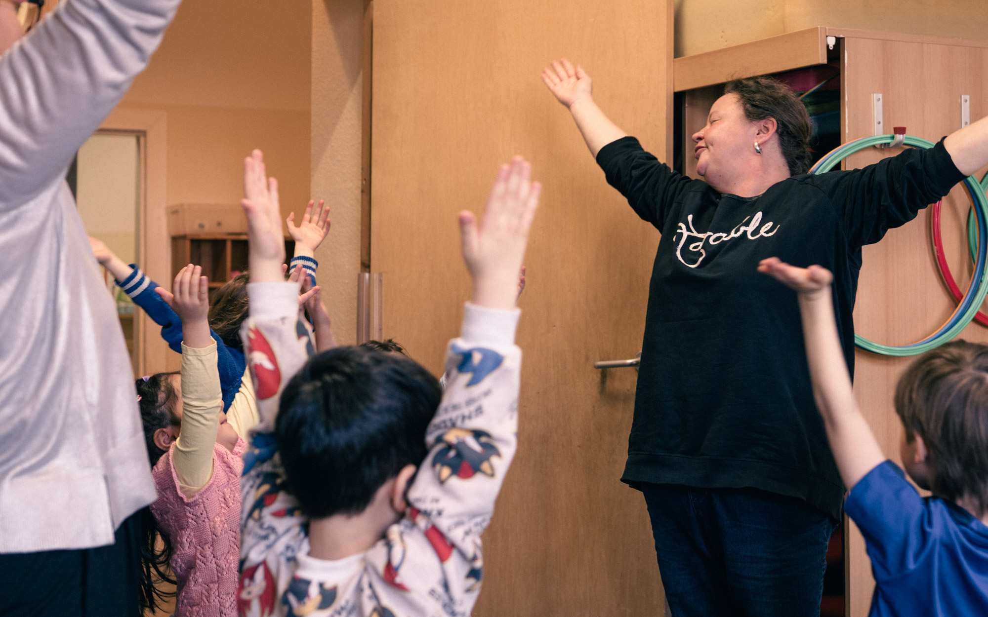 Kinder im Morgenkreis