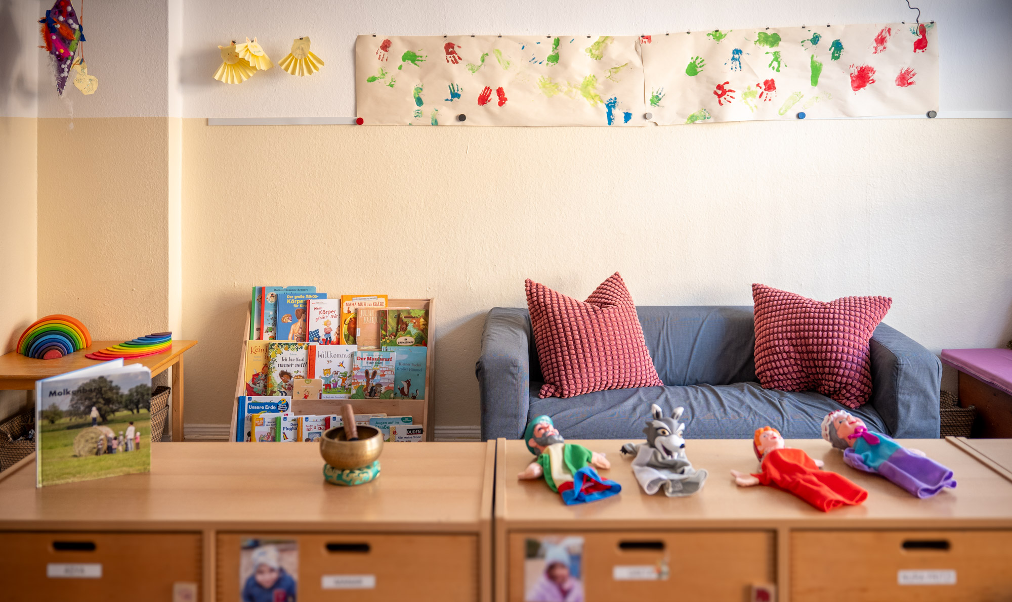 Fächer und Lesebereich